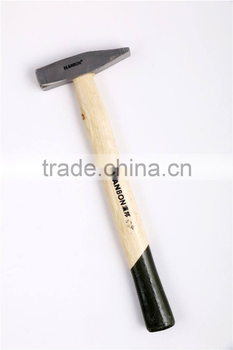 German Type Machinist Hammer with wooden handle
