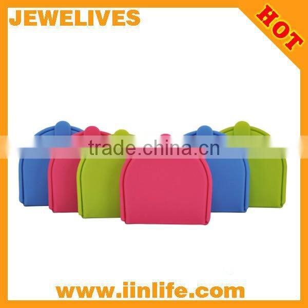 Reasonable price high quality candy color silicone coin wallet