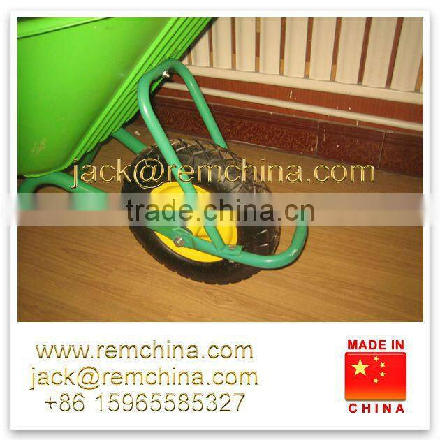 big plastic heavy duty green wheelbarrow WB5009S 85L