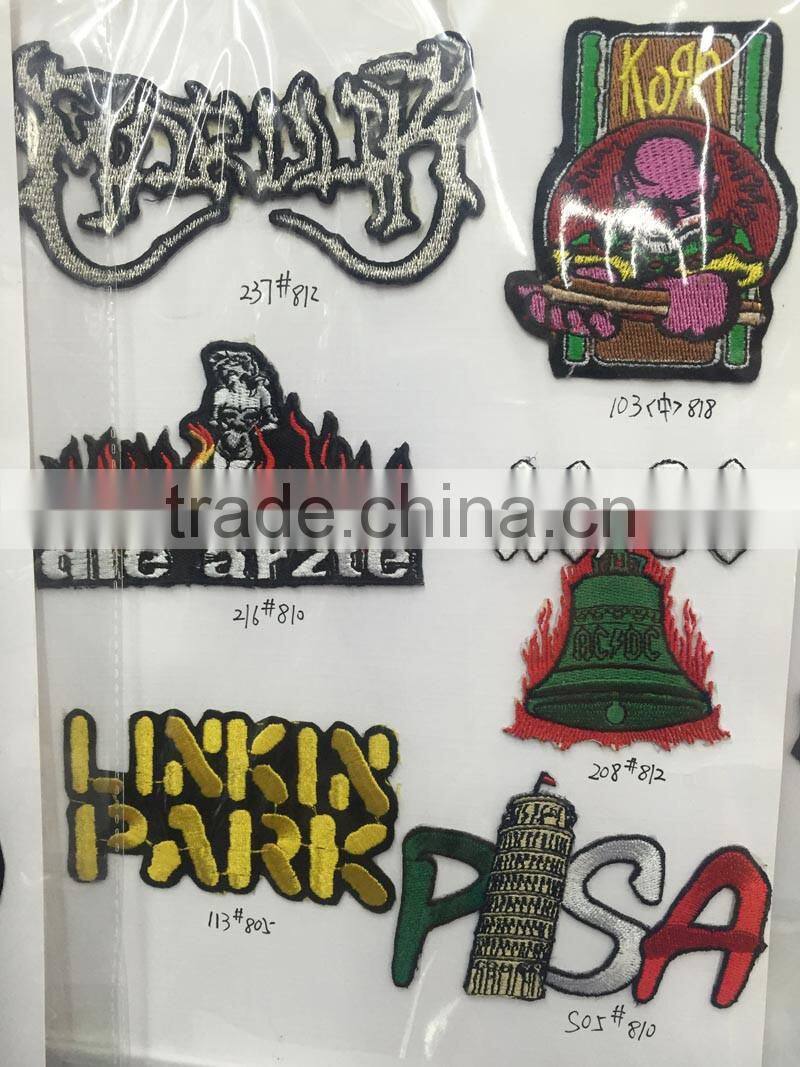 P003-014 to 019 Embroidered Applique Patches Sewing Craft Decoration for Young Hippie Culture
