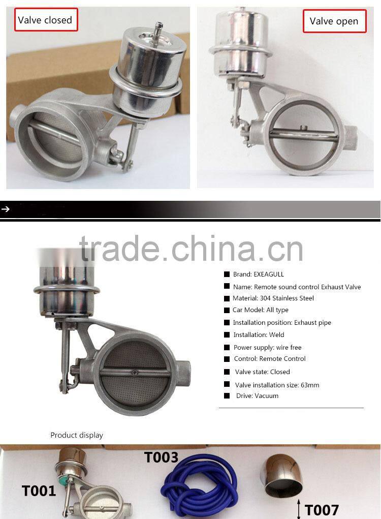 Exhaust Valve - adjust sound of exhaust system, DIY parts