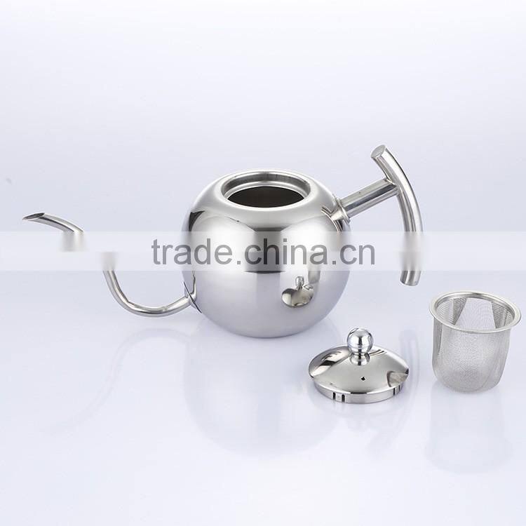 850ml Kitchen appliance Stainless steel tea pot / coffee drip kettle/ tea kettle