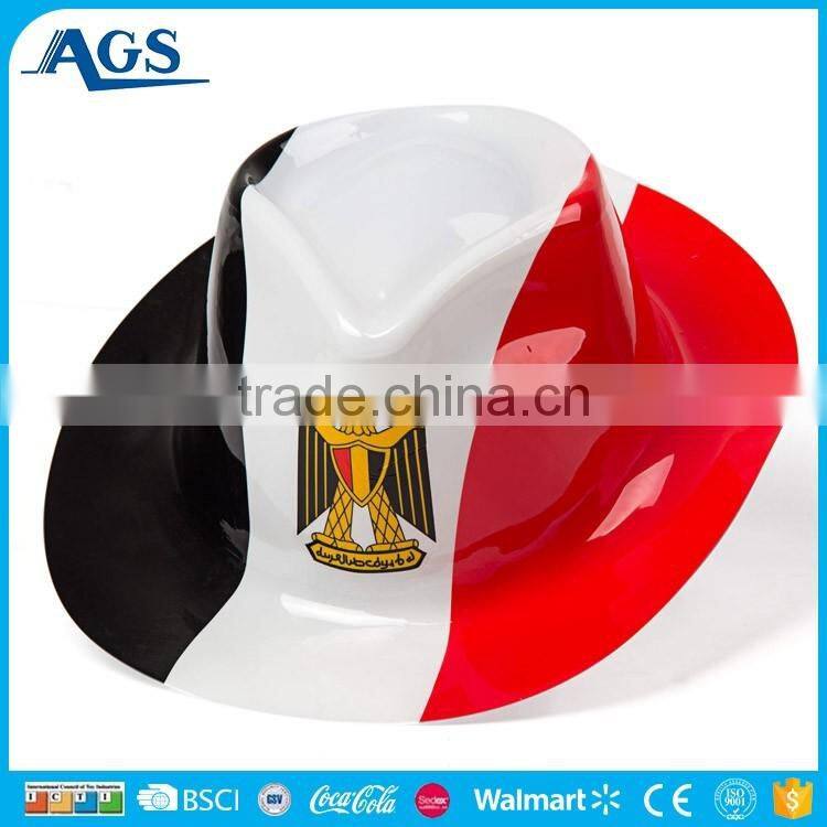 Cool design yellow blue red flag eva hat for children