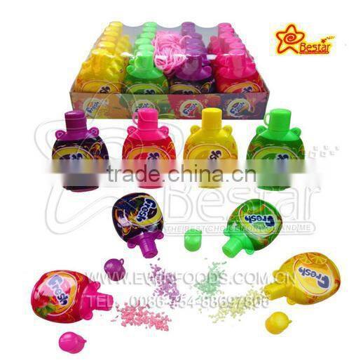 Fruity Flavor Sour Stick Gummy Candy Filled With Sour Powder