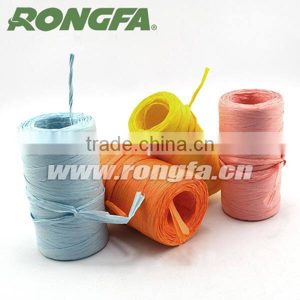 paper raffia Material and Twist Rope Type color paper twine
