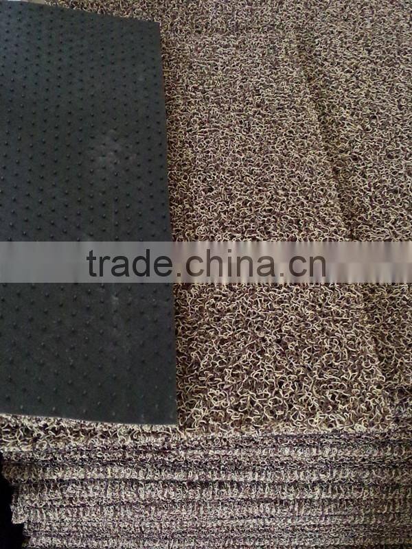 2015 hot car carpet with nail backing from factory