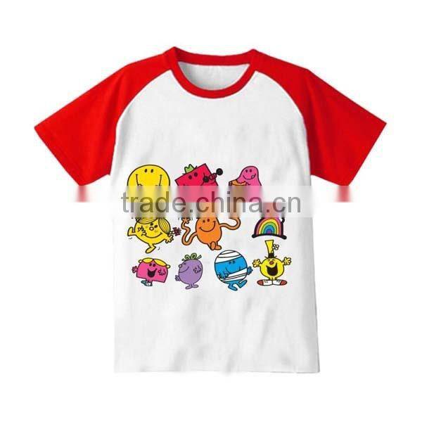 160GSM screen printing 100%cotton kids t-shirt wholesale