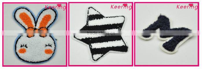 Professional embroidery patch with flower for clothing WPHA-305