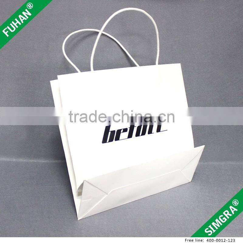 Custom Printed Paper Shopping Bag With Paper Handle