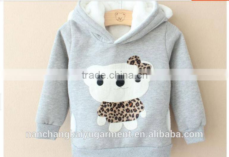wholesale hoodies cute animal embroidery hoodie for chirlden