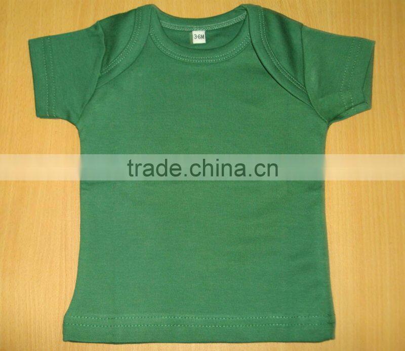 100%cotton interlock baby t-shirts, soft hand-feel combed cotton baby garments