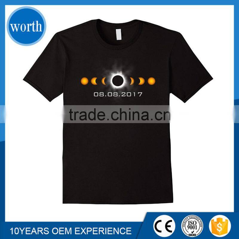 T shirt men 2017 August 08th Print OEM Custom Made in China