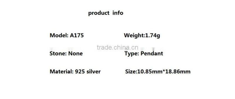 Modern personalized design jewelry 925 silver Rubik's Cube pendant