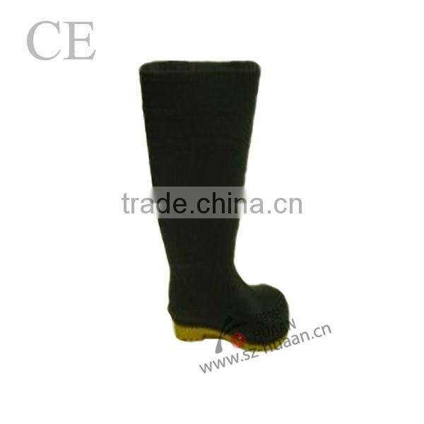 popular yellow/black fishmen PVC safety boot CE