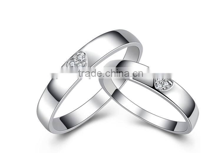 Gift handmade 925 silver couple ring