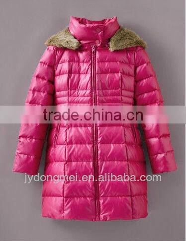 women fashion cotton-padded jacket rabbit collar