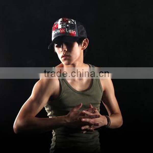 Customized Tank Top 100% Cotton Blank Men Singlet