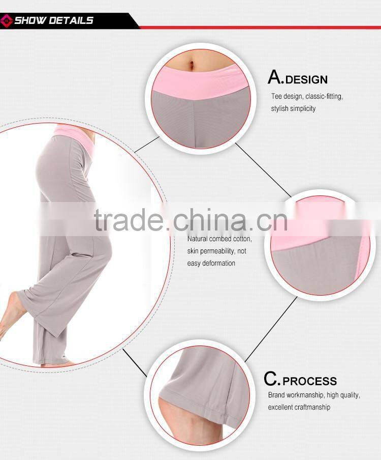 Summer New design Women loose formal shirt trousers for girls.