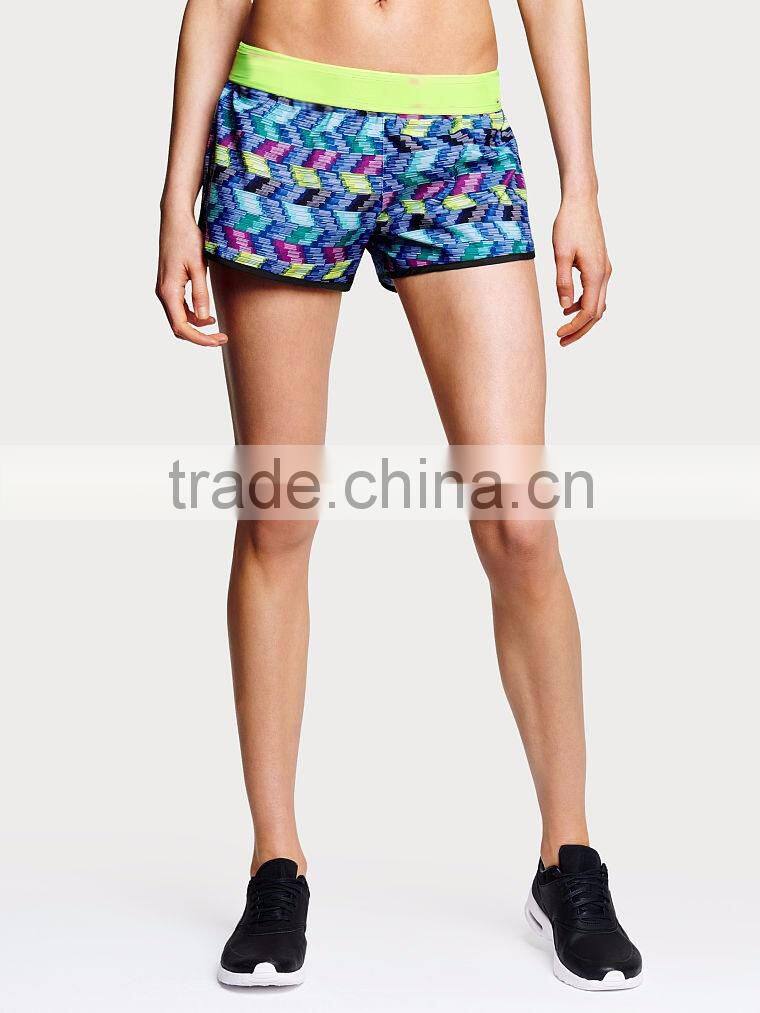 Wholesale women printing sportswear fashion crossfit sweat shorts