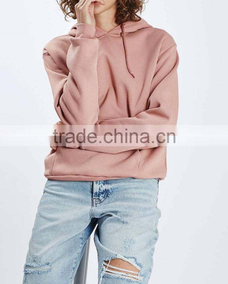 Wholesale Apparel womens cotton custom plain blank hooded pullover hoodies