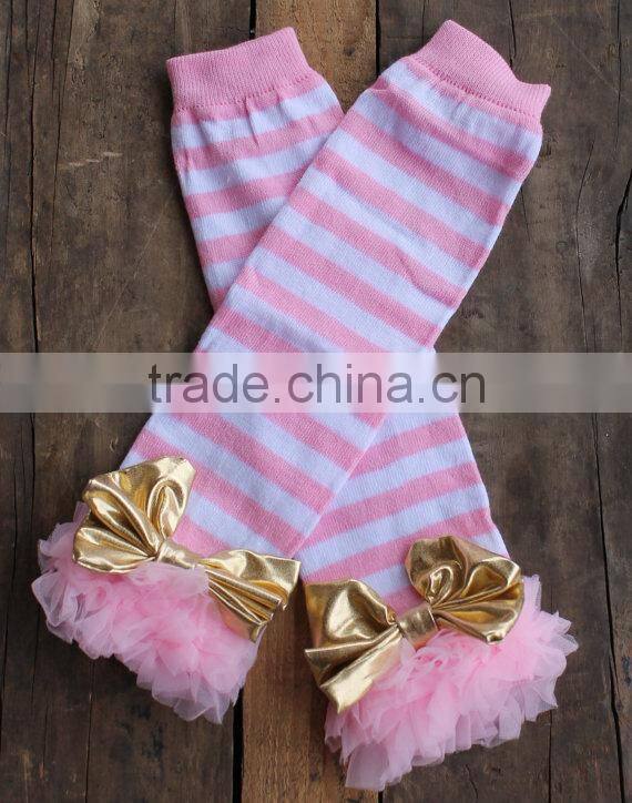 Baby leg warmer cotton fabric stripes legging wholesale