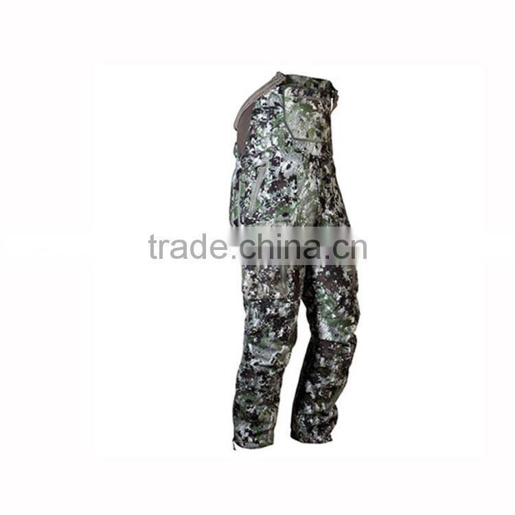 Man camouflage pants 100%Merino wool, camouflage cargo pants for men
