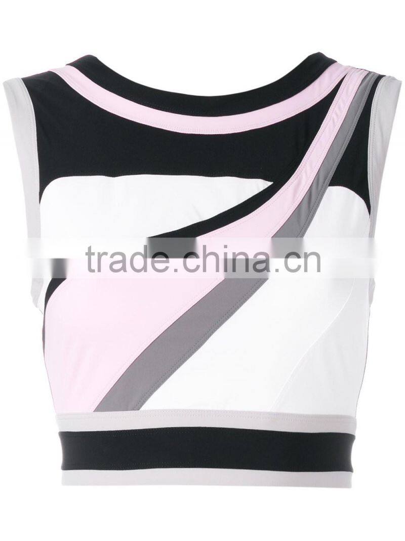 2017 new style custom made sexy Seamless Stretch Yoga sport bra ladies fashion cropped top