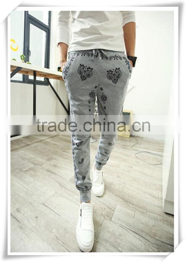 Printed style harem pants wholesale cheap cotton and spandex harem pants