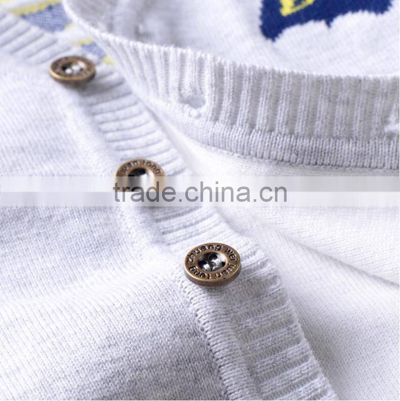 New 2016 Hot Autumn Children Sweater Boys Knitting Cotton Sweater Cardigans