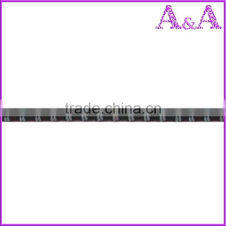 PET braided elastic rope with rubber thread cores