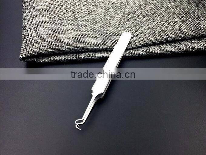 Curved acne clip tweezer extractor needle blackhead Comedones Whitehead remover