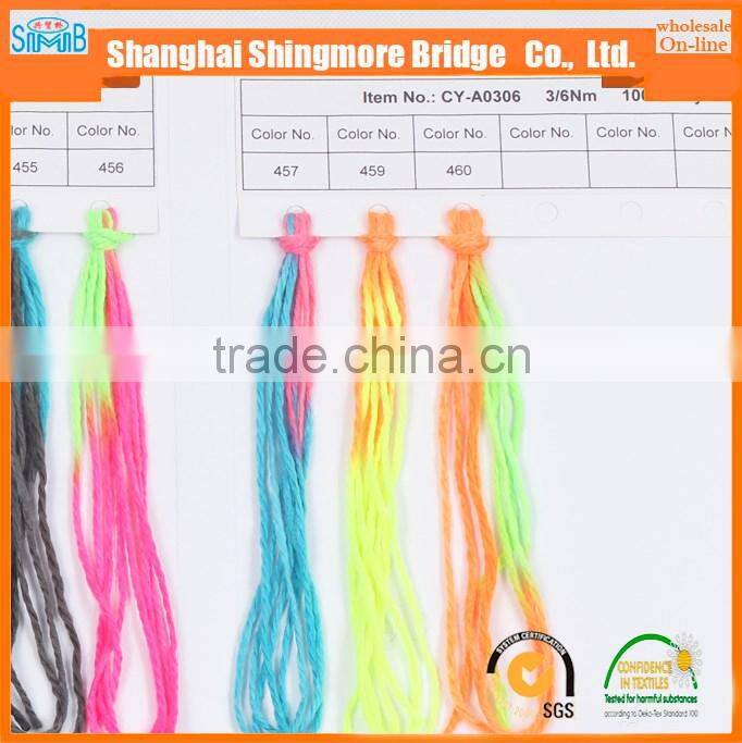 100 acrylic yarn from China knitted yarn factory hot wholesale acrylic yarn for knitting