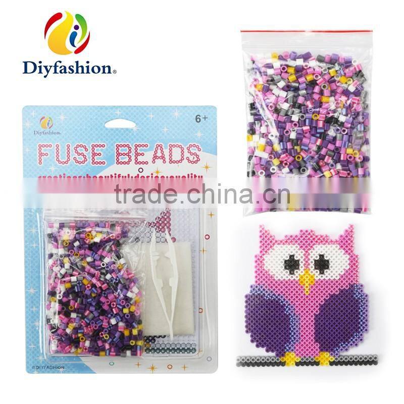 2400Pcs 24 Color Hama Beads 5MM Perler Beads DIY Creative Puzzles Tangram Jigsaw Board Educational Baby Kid Toys Gifts