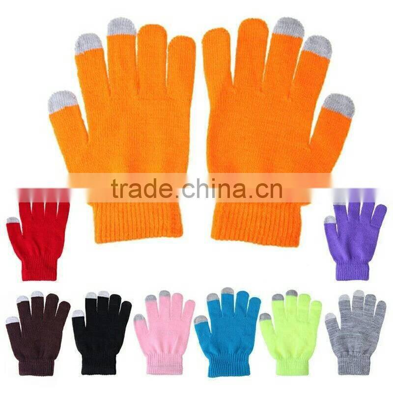 2016 hot selling Fashion warm wholesale touch gloves for all smart mobilephone and tablet PC