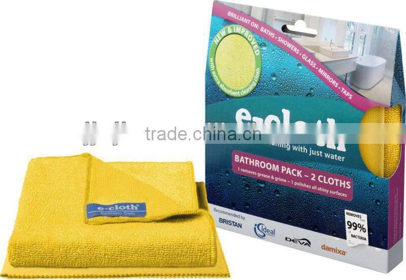 Super absorbent microfiber window cleaning cloth