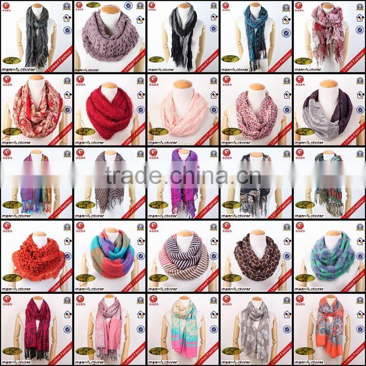 2015 Tie dye Pom Pom Infinity Scarf Fashion Leopard Scarf Lady Scarf