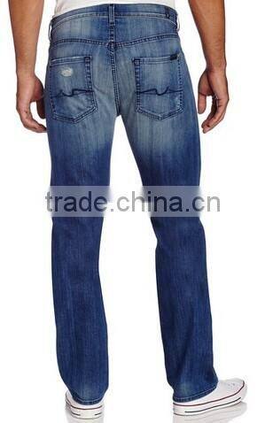 2017 latest trend ripped jeans suits for man blue leggings tights damaged jeans pants