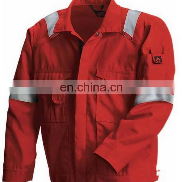 OEM new style 100%cotton mens fire retardant work jacket for industrial