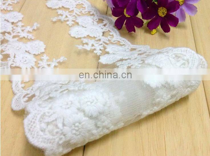 12 cm milk silk cotton lace fabrics Handmade garment accessories diy lace