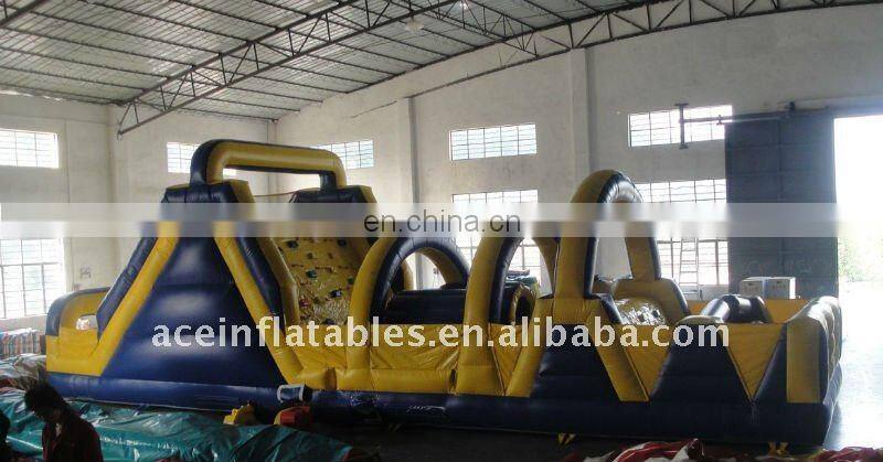 hot amusement park, inflatable obstacle course