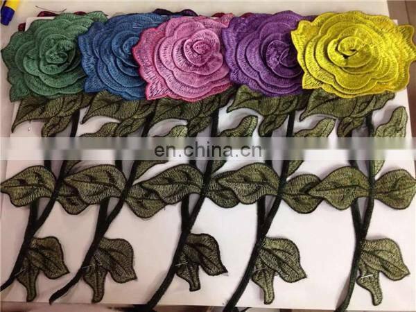 B-019 polyester collars simple lace neck designs embroidery embroidery applique