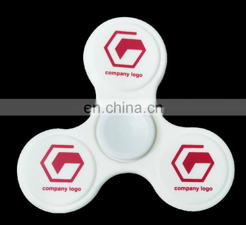 Custom logo Soft PVC fidget spinner
