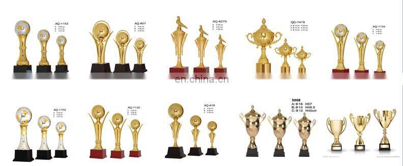 high quality metal awards trophy cup with your logo