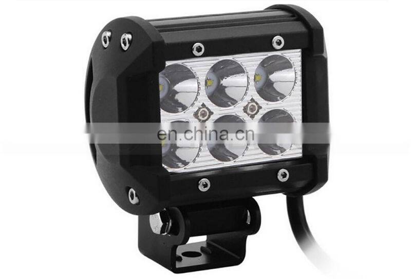 SUV ATV Flood 12V 4" 18W LED Light Bar LED Work Light