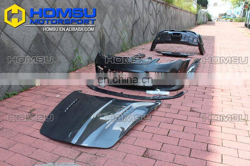 High quality top style auto parts fiber glass carbon wide car body kit for porsch-e panamera 970