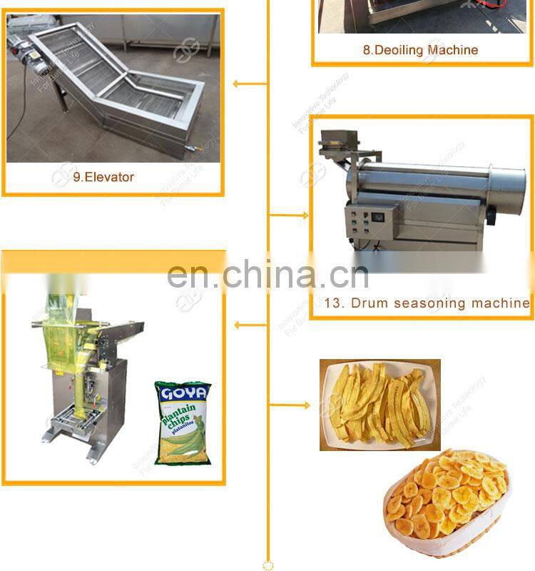 Cassava Crisps Frying Sweet Potato Chips Making Machine