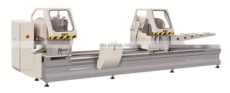 Double head mitre cutting saw machine for aluminum fabrication