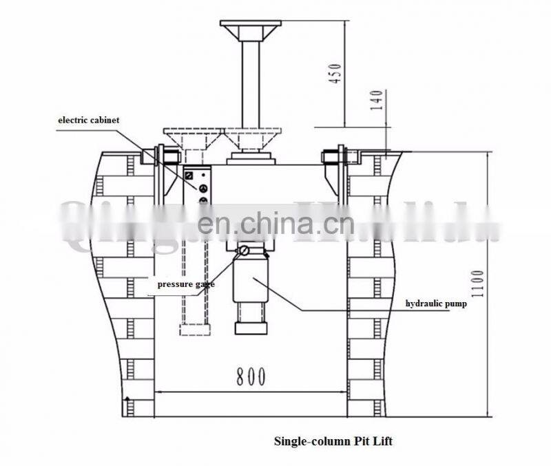 Single Column Bus Trench Lift