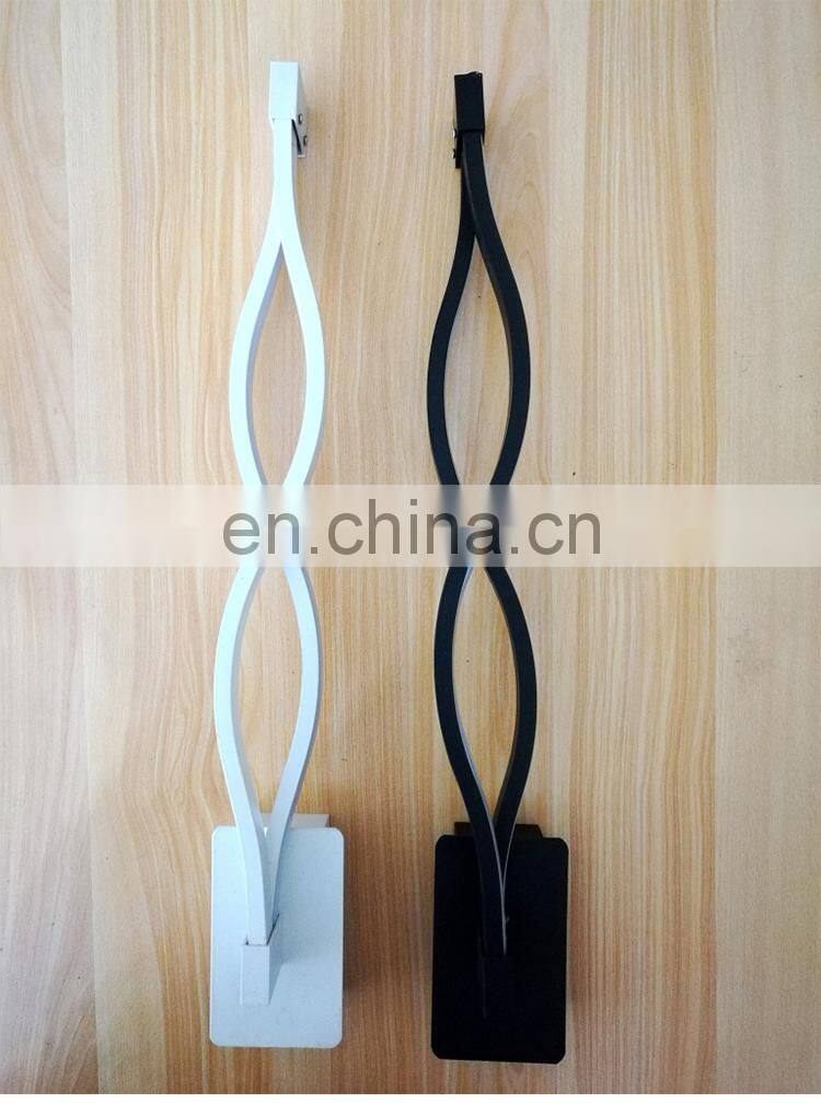 Modern minimalist l creative LED aluminum wave wall lights decorative led wall light for bedroom aisle
