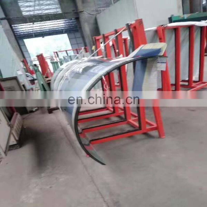 curved tempered glass for stairs protective fence